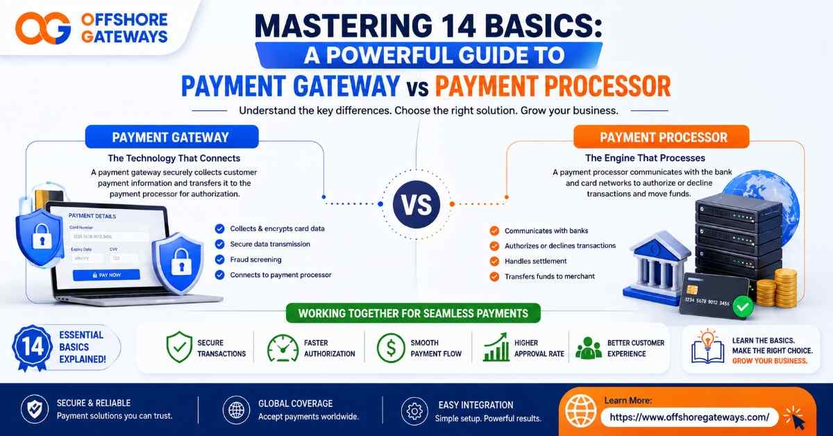 Payment Gateway vs Payment Processor